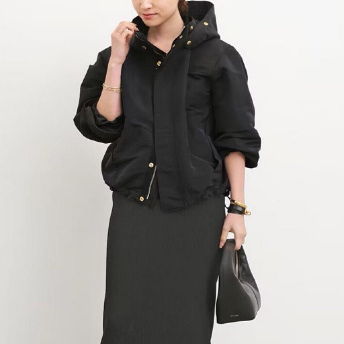即日発送【中古】ドゥーズィエムクラス On fleek パーカー 新品未使用 Deuxieme Classe On fleek パーカー ブラック 即日