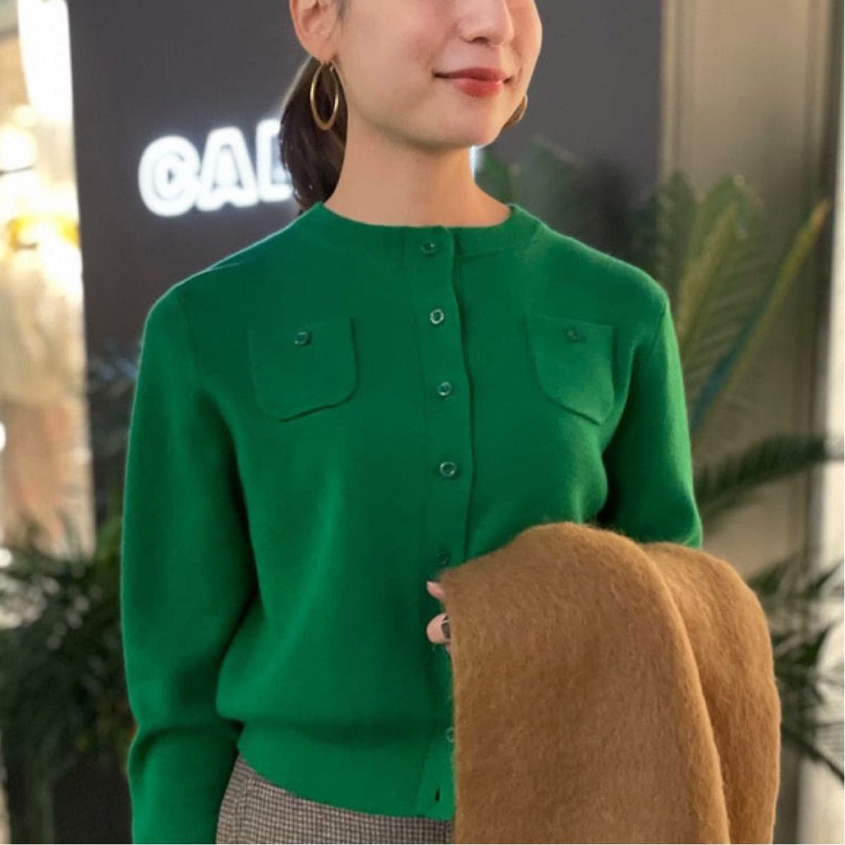 新品未使用 CABaN コットンカシミヤ クルーネック カーディガン 新品未使用 CABaN コットンカシミヤ クルーネック カーディガン