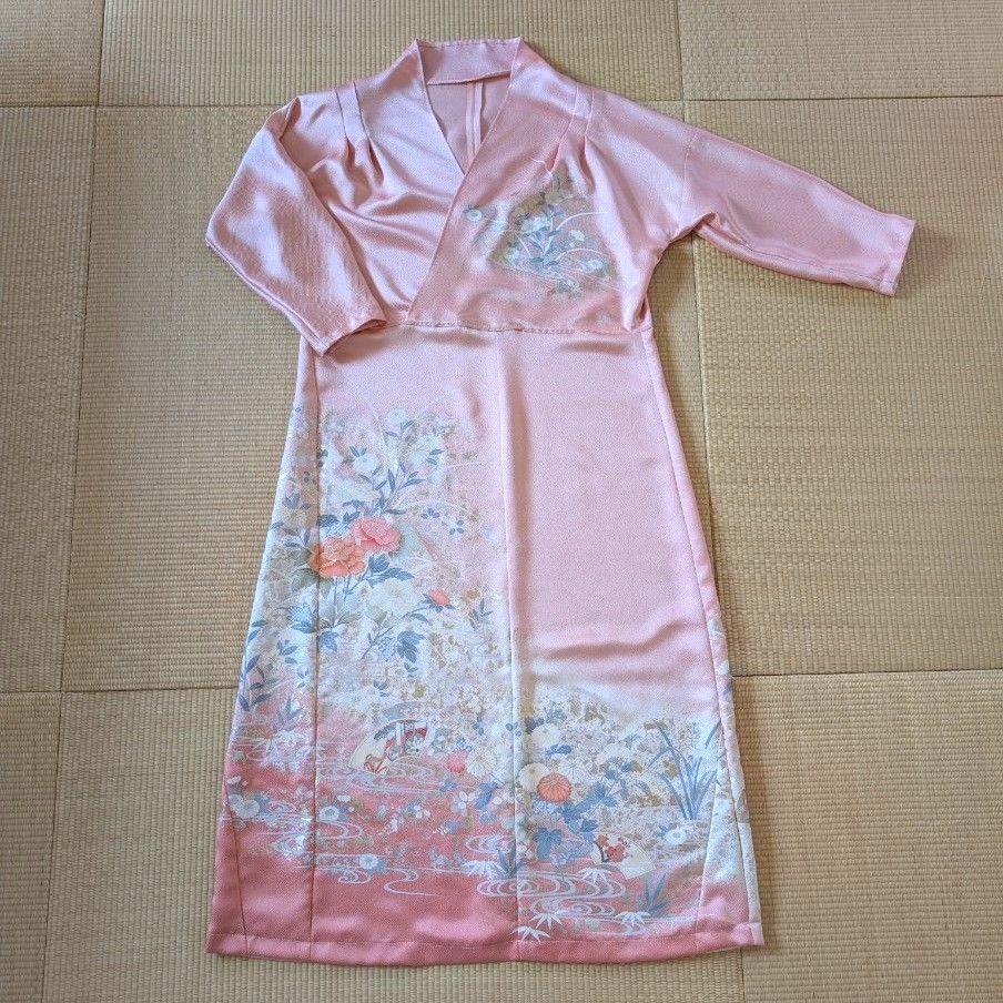 No 52 新品未仕立訪問着 着物リメイクワンピース 訪問着ドレス No 52 新品未仕立訪問着 着物リメイクワンピース 訪問着ドレス