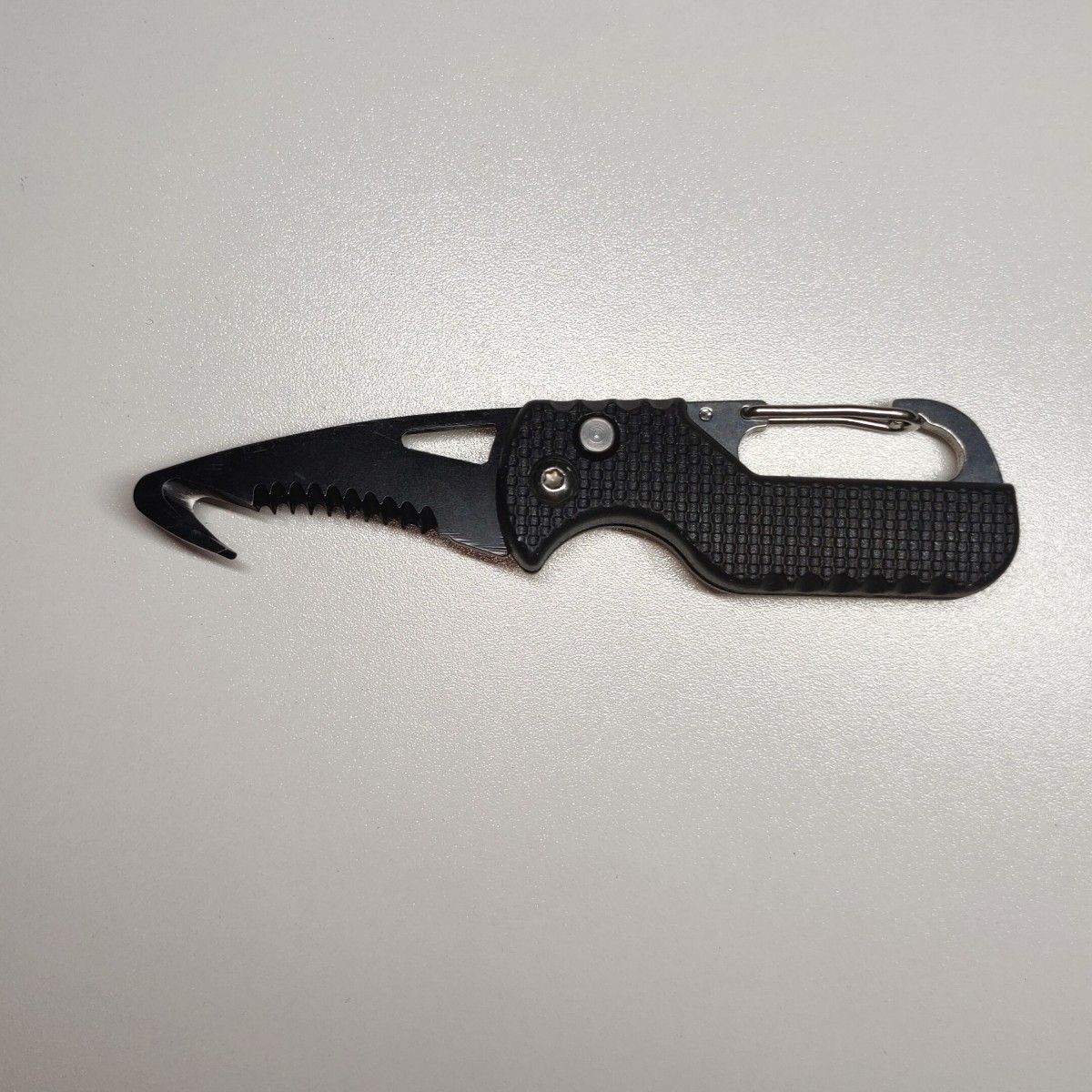 中古 ミニナイフ セレーション 波刃 片刃 ガットフック刃 中古 ミニナイフ セレーション 波刃 片刃 ガットフック刃