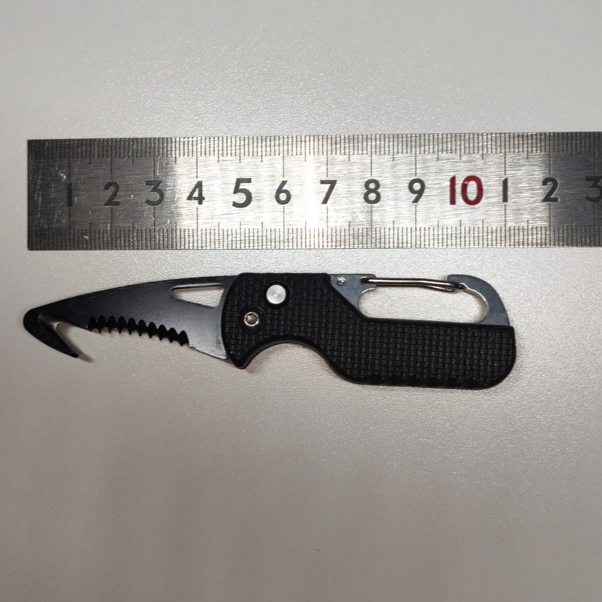 中古 ミニナイフ セレーション 波刃 片刃 ガットフック刃 中古 ミニナイフ セレーション 波刃 片刃 ガットフック刃