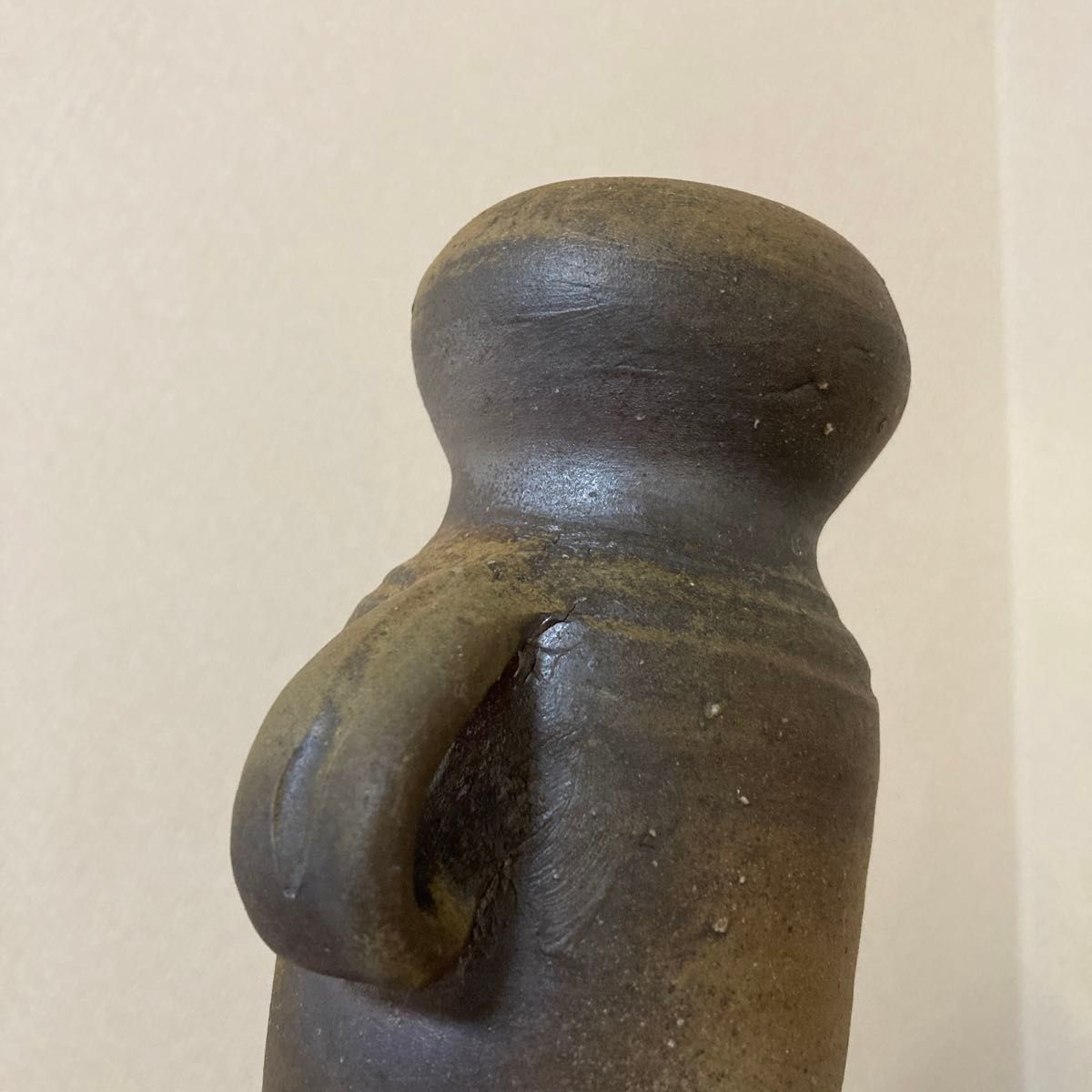 備前焼 金重窯 七十七代 陶弘作 花入 花器 未使用品〈検 緋襷 青 備前焼 金重窯 七十七代 陶弘作 花入 花器 未使用品〈検 緋襷 青