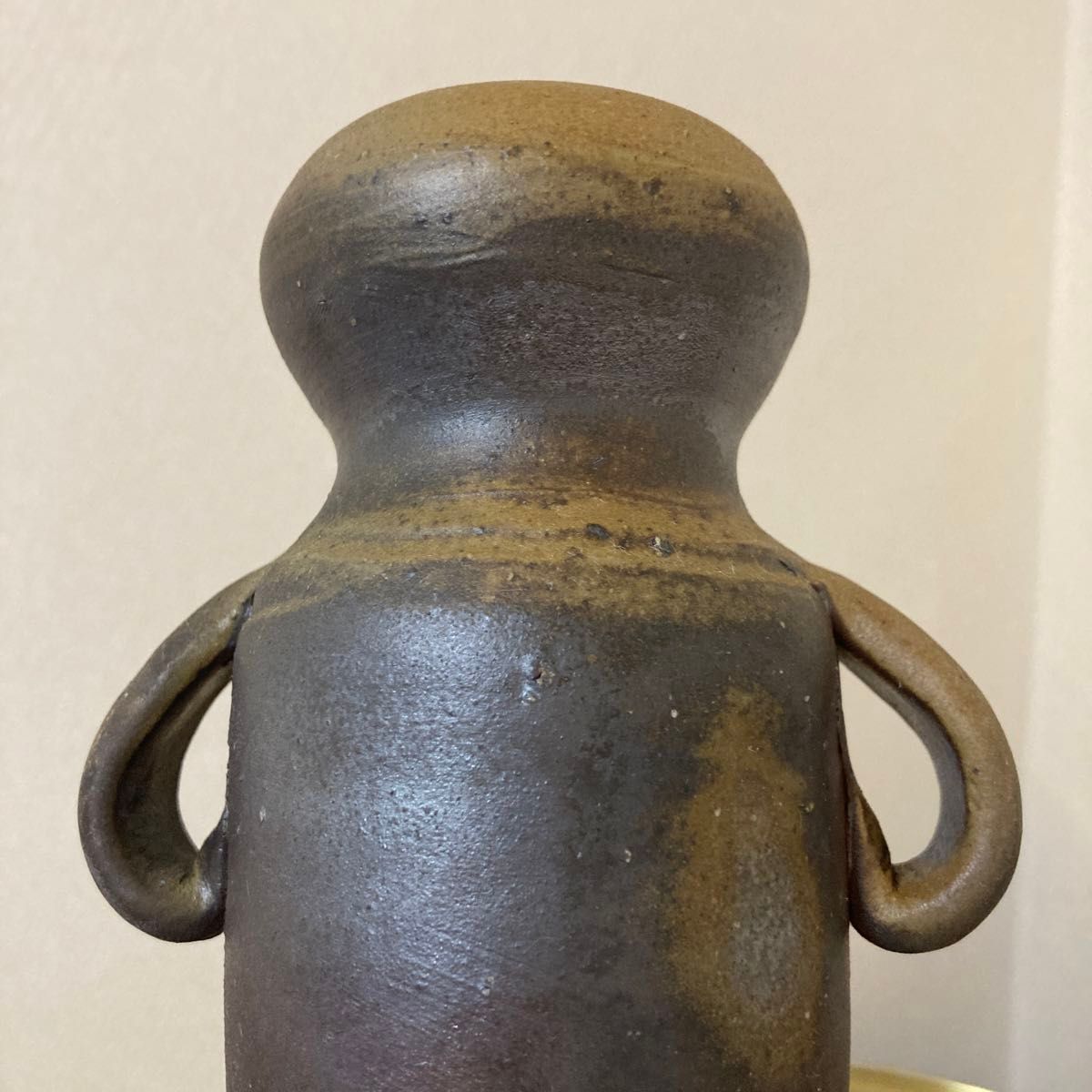 備前焼 金重窯 七十七代 陶弘作 花入 花器 未使用品〈検 緋襷 青 備前焼 金重窯 七十七代 陶弘作 花入 花器 未使用品〈検 緋襷 青