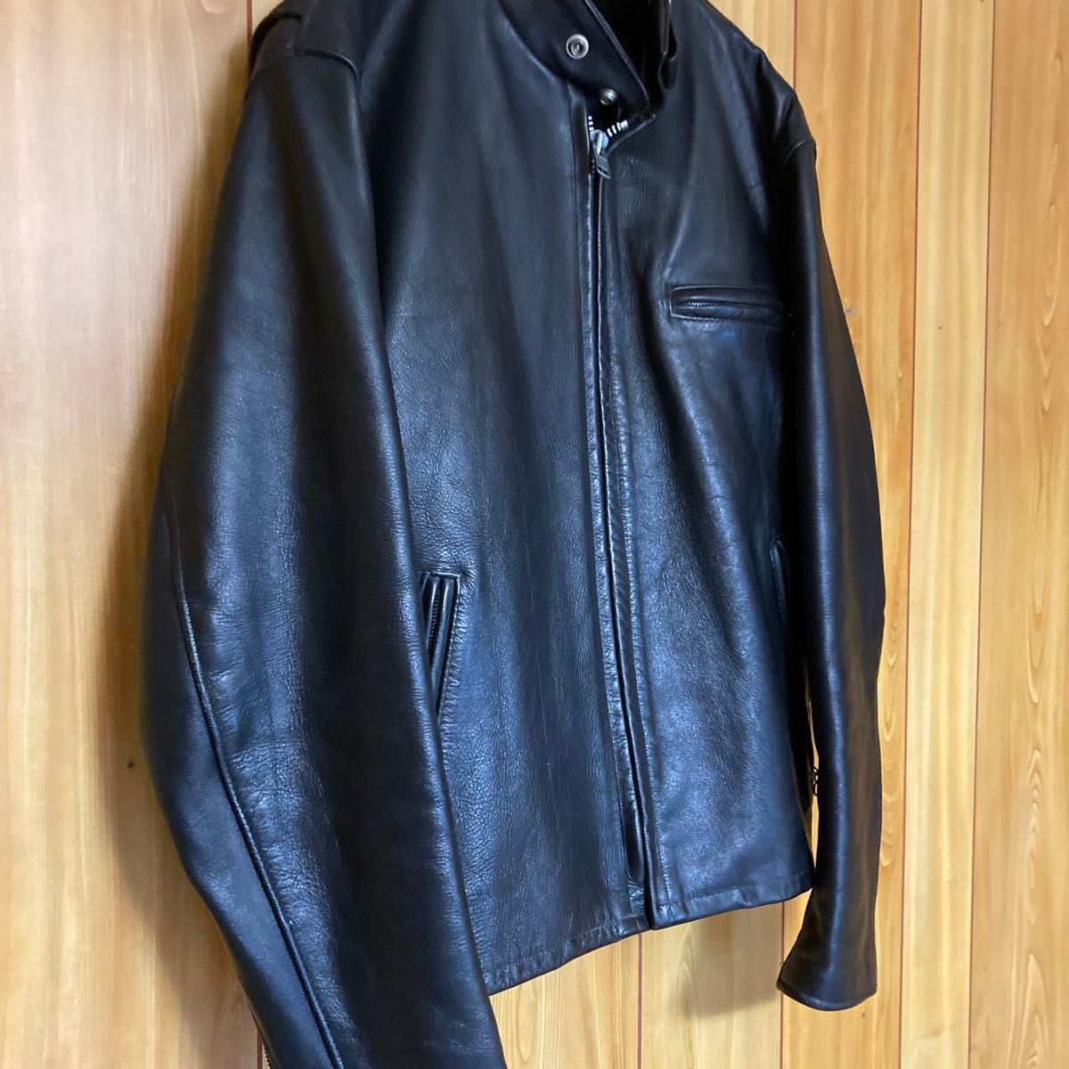 ビッグサイズ40 ライナー付き完品 ショット641スタンドシングルライダース レザージャケット Schott ブラック ビッグサイズ40 ライナー付き完品 ショット641スタンドシングルライダース レザージャケット Schott ブラック