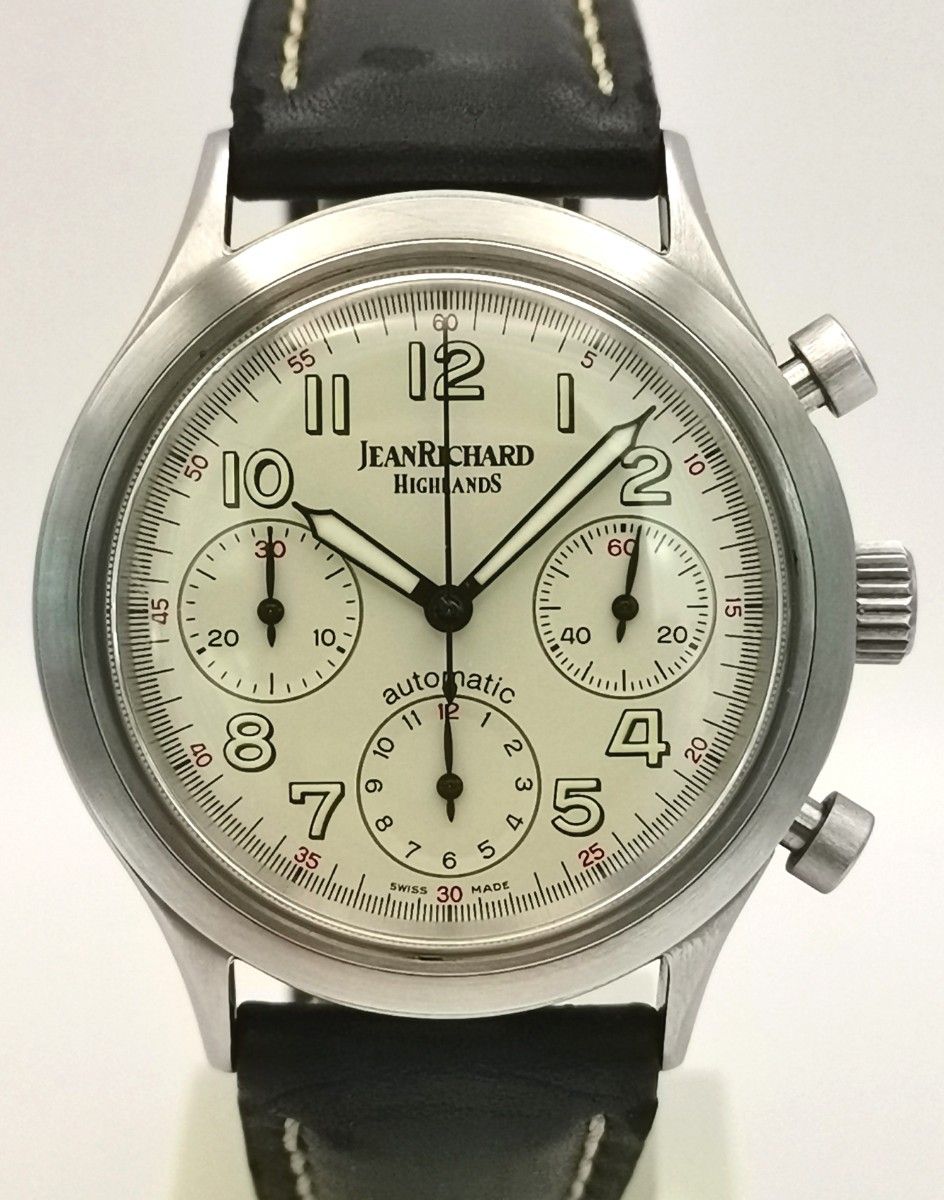 美品 JEANRICHARD ジャンリシャール 25004 クロノグラフ 美品 JEANRICHARD ジャンリシャール 25004 クロノグラフ
