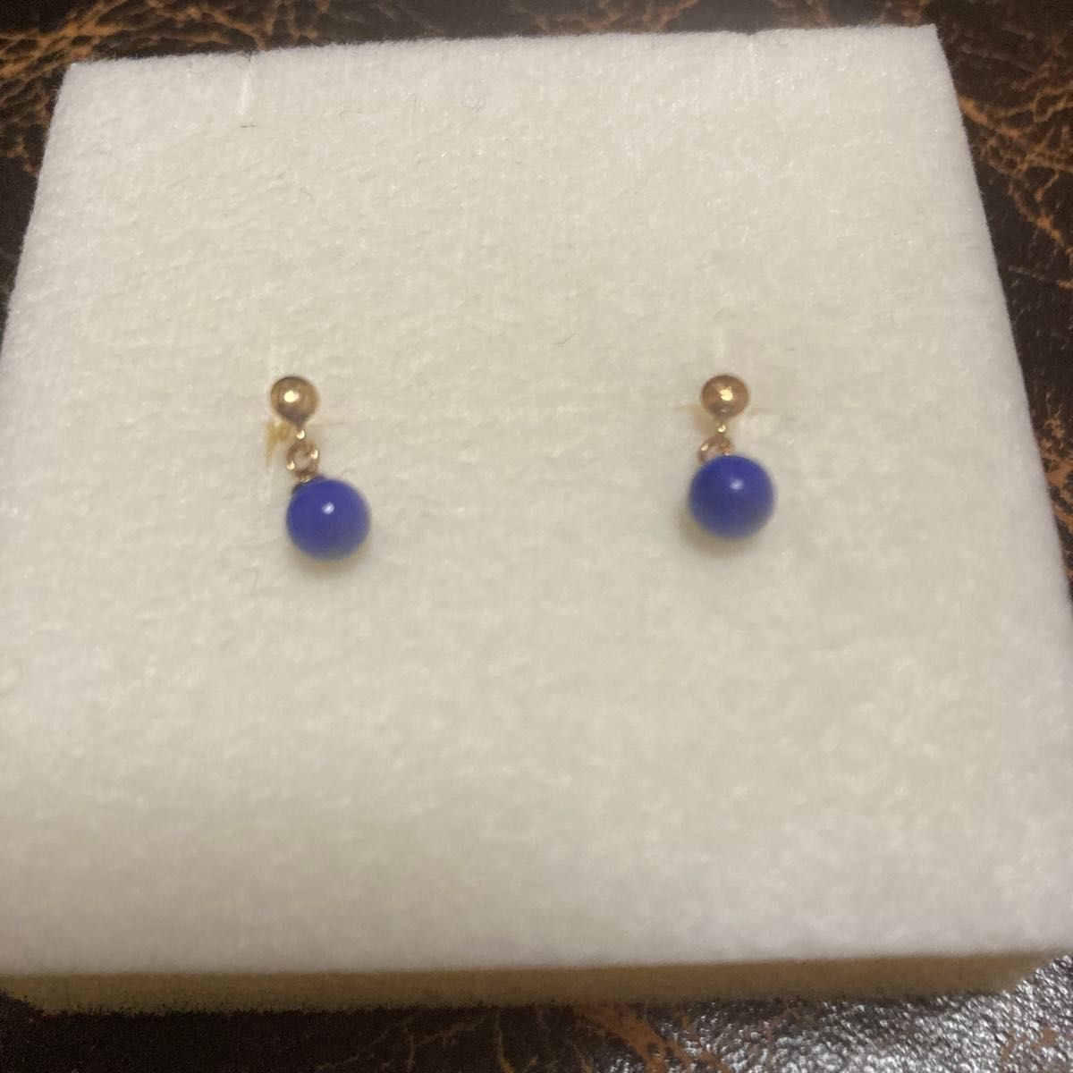 k18 ラピスラズリ ピアス