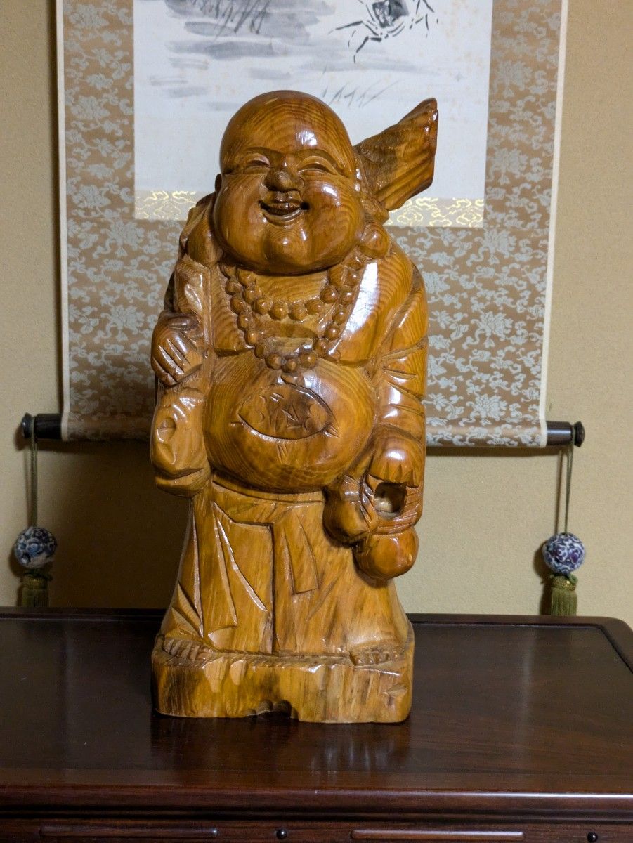 布袋様 大サイズ 工芸品 仏教美術 縁起物 骨董 古美術 開運 布袋様 大サイズ 工芸品 仏教美術 縁起物 骨董 古美術 開運