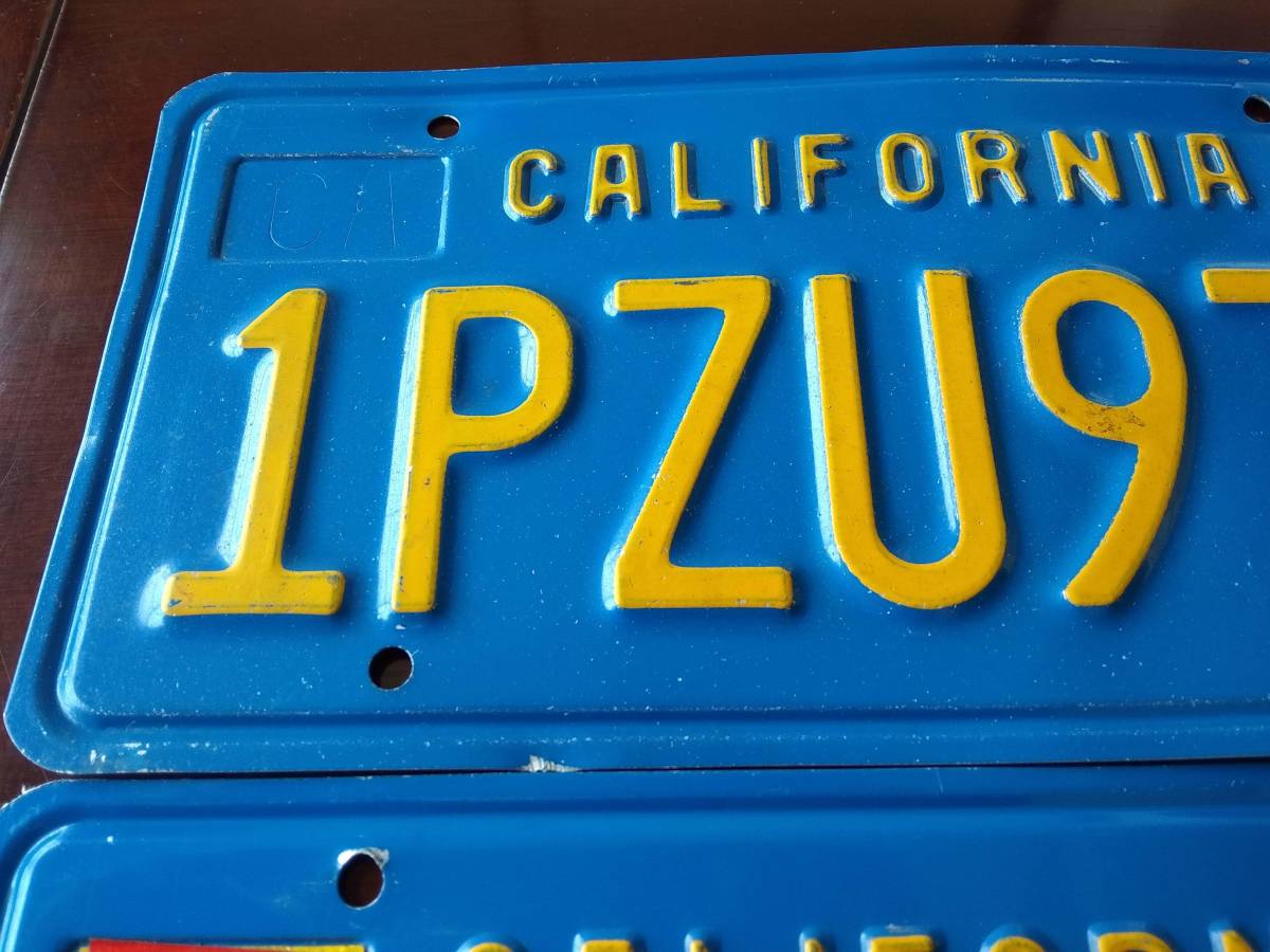 すので ヤフオク Usa カリフォルニア州発行ナンバープレート 1pzu すので
