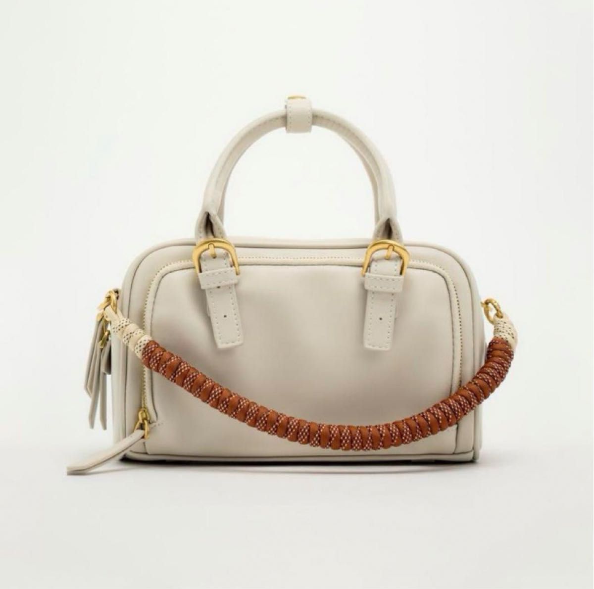 限界値下げ【美品】ZARA ロープストラップ ボストンバッグ 限界値下げ【美品】ZARA ロープストラップ ボストンバッグ