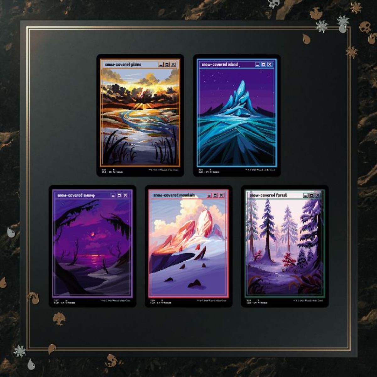 10BOX MTG Secret Lair Pixel SnowLands jpg non foil ノン 10BOX MTG Secret Lair Pixel SnowLands jpg non foil ノン