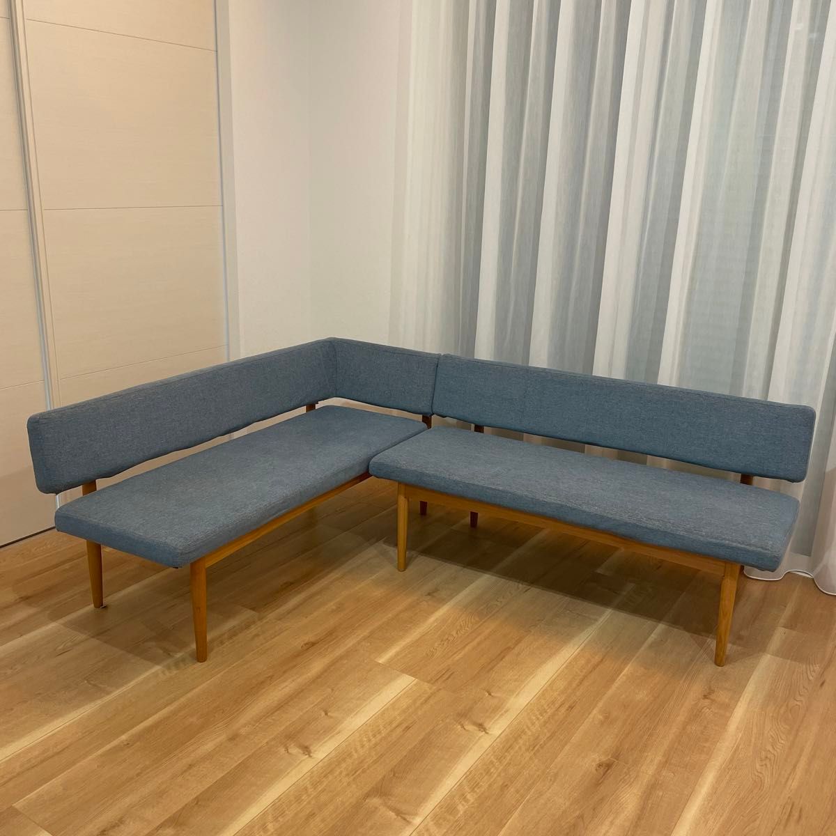 美品】MOMO NATURAL モモナチュラル BRICK SET R L字型ソファ 美品】MOMO NATURAL モモナチュラル BRICK SET R L字型ソファ