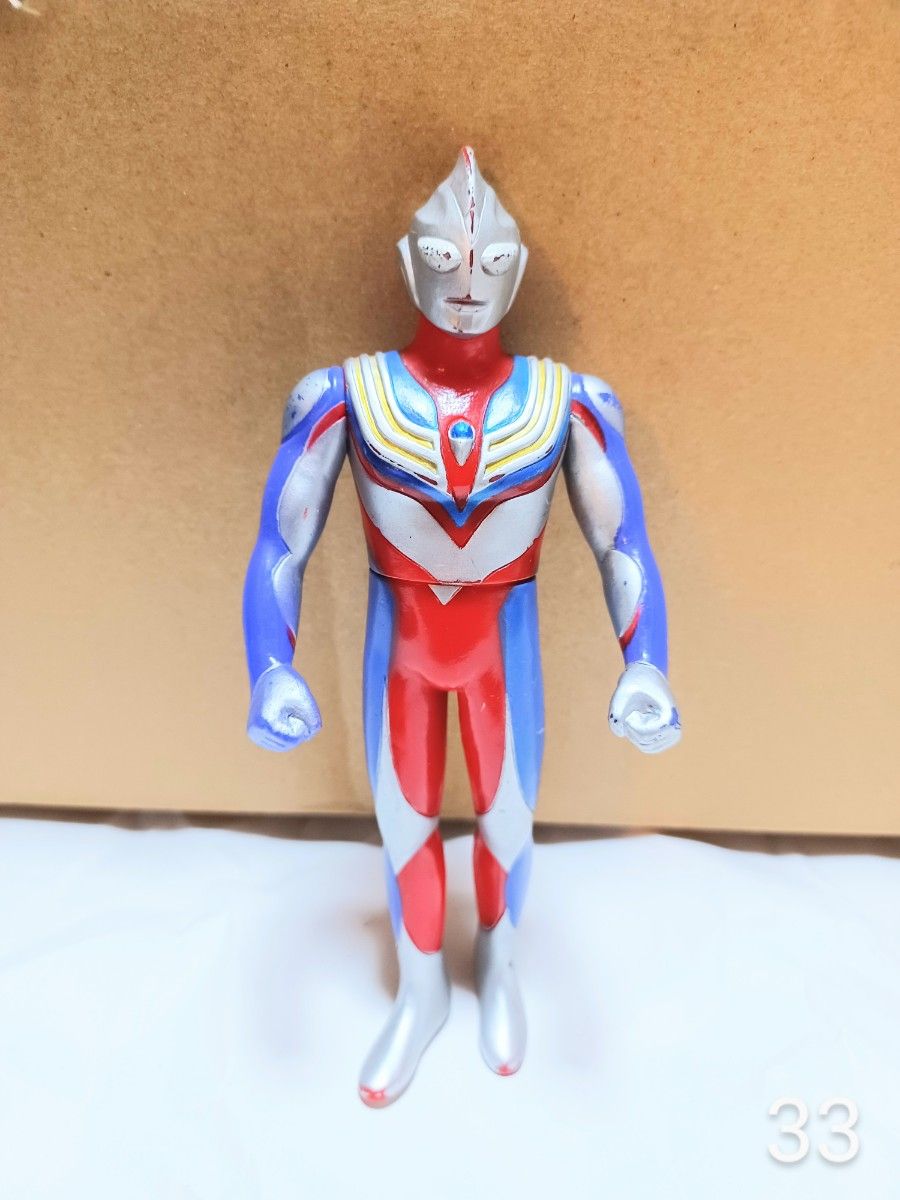初版 1996年版 ウルトラマンティガ 約16cm ソフビ フィギュア