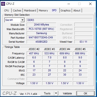 【ノート用メモリー】 4GB (2GBx2枚) SAMSUNG PC3-10600S-09-11-B2 (DDR3-1333) S.O.DIMM 204pin M471B5773DH0-CH9 送料188円～