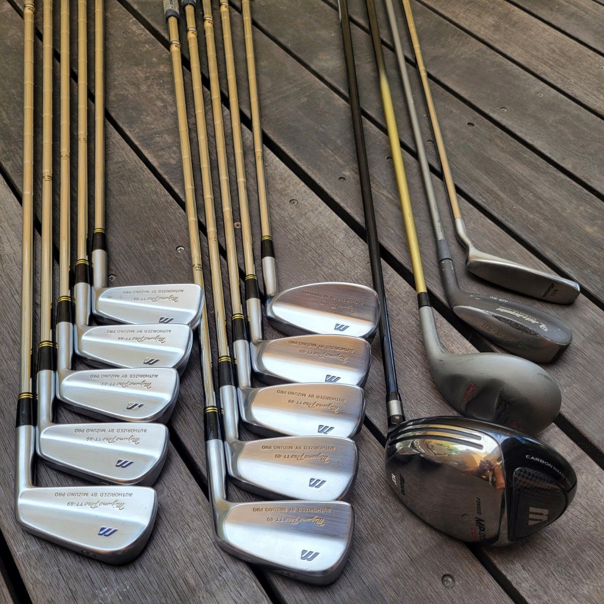 【再々値下げ】美品レア MIZUNO PRO TT-89 MP001、ZP1、その他おまけを加えたフルセット14本構成