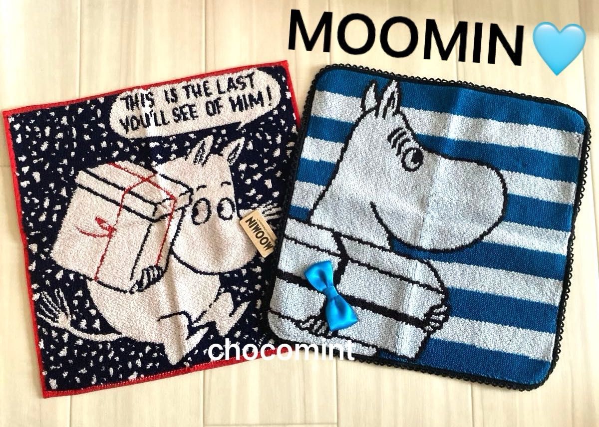 新品未使用 《ムーミン MOOMIN》タオルハンカチ2枚セット(ミニ 新品未使用 《ムーミン MOOMIN》タオルハンカチ2枚セット(ミニ