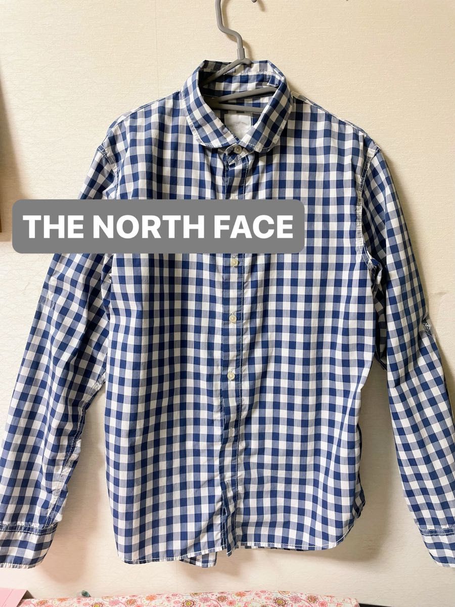 正式的 美品 THE 長袖シャツ チェックシャツ ノースフェイス FACE NORTH 長袖シャツ
