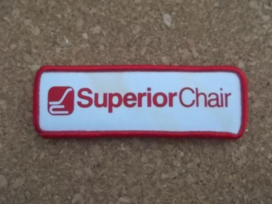 80s Superior Chair椅子チェア企業ビンテージ ワッペン/デザイナー家具アメリカUSAパッチ作業着アメカジREDカスタムCAPワークシャツ_画像1