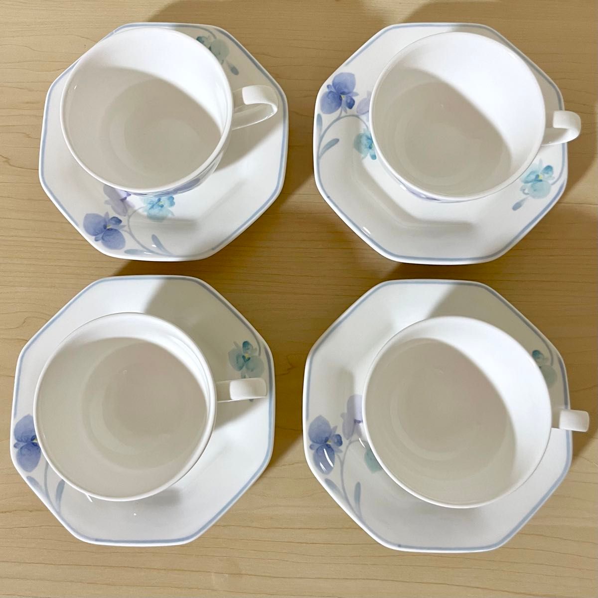 未使用》 Noritake ノリタケ クラフトーン カップ&ソーサー 4客 未使用》 Noritake ノリタケ クラフトーン カップ&ソーサー 4客