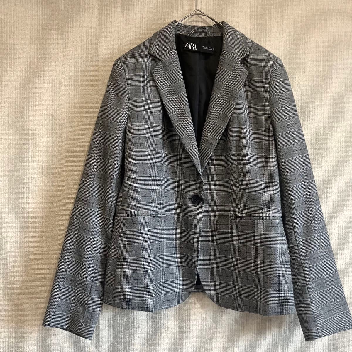 ZARA 美品 グレンチェック テーラード ブレザー パンツ セット ZARA 美品 グレンチェック テーラード ブレザー パンツ セット
