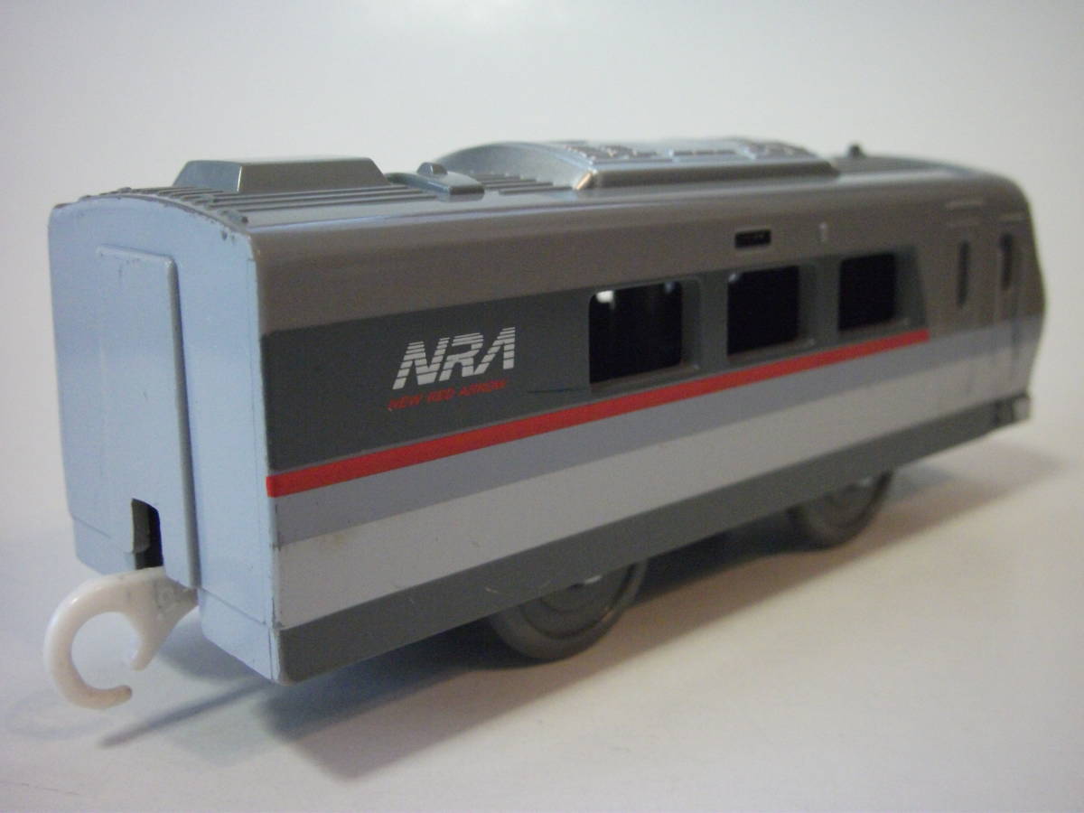 オリジナルプラレール 西武鉄道 特急ちちぶ ニューレッドアロー SEIBU NRA NEW RED ALLOW ゴムタイヤ交換済み　トミー TOMY_画像6