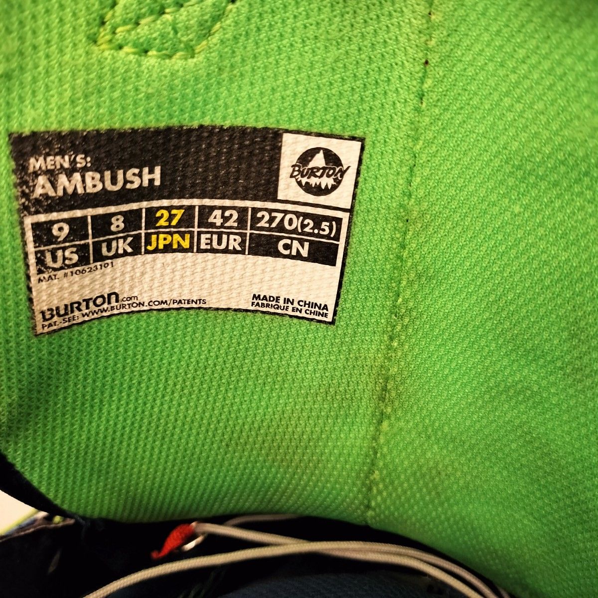 27cm・収納バッグおまけ】 バートン アンブッシュ|Yahoo!フリマ 27cm・収納バッグおまけ】 バートン アンブッシュ|Yahoo!フリマ