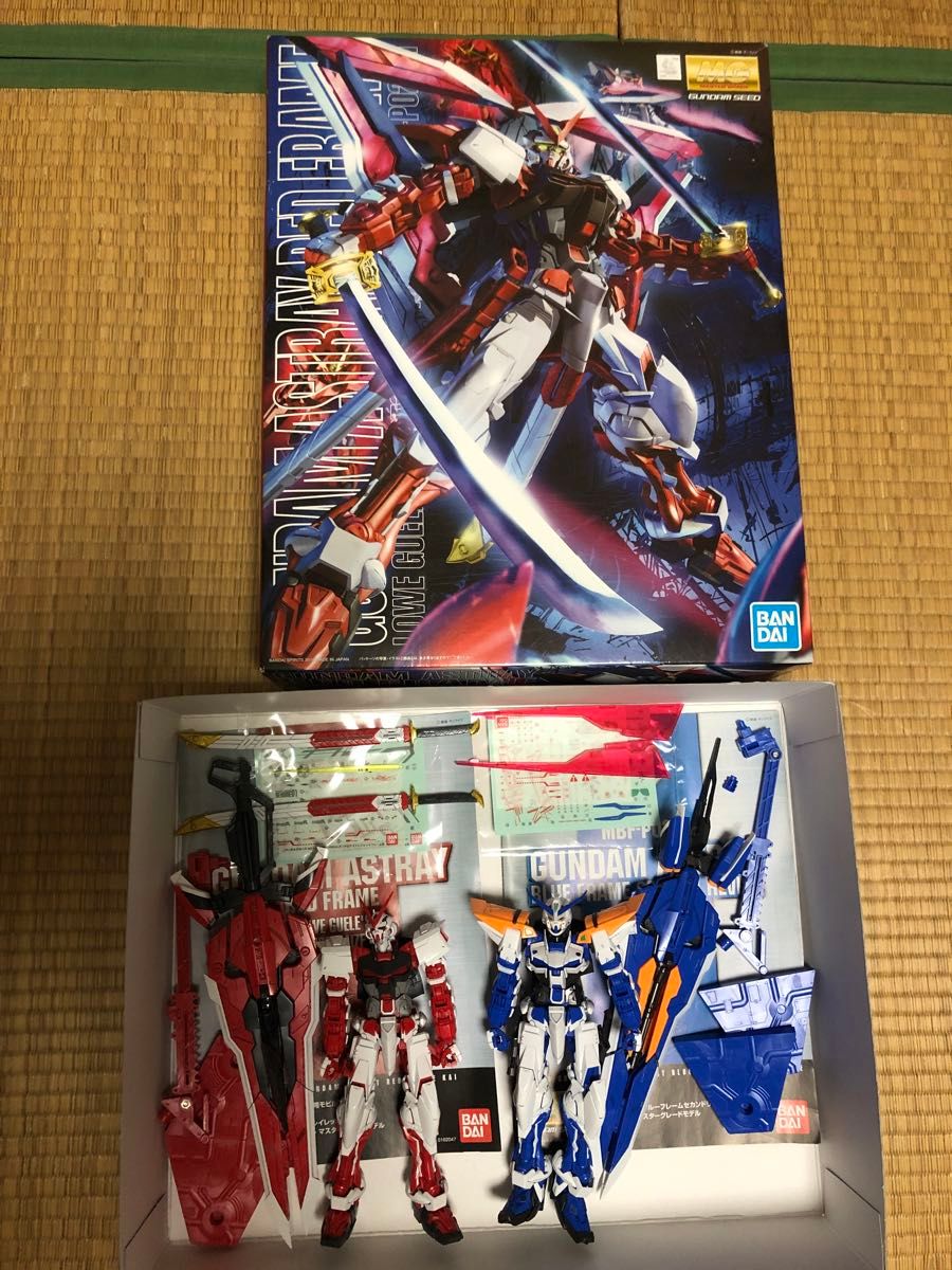 ガンプラ mg レッドフレーム改 ブルーフレームセカンドリバイ 墨 ガンプラ mg レッドフレーム改 ブルーフレームセカンドリバイ 墨
