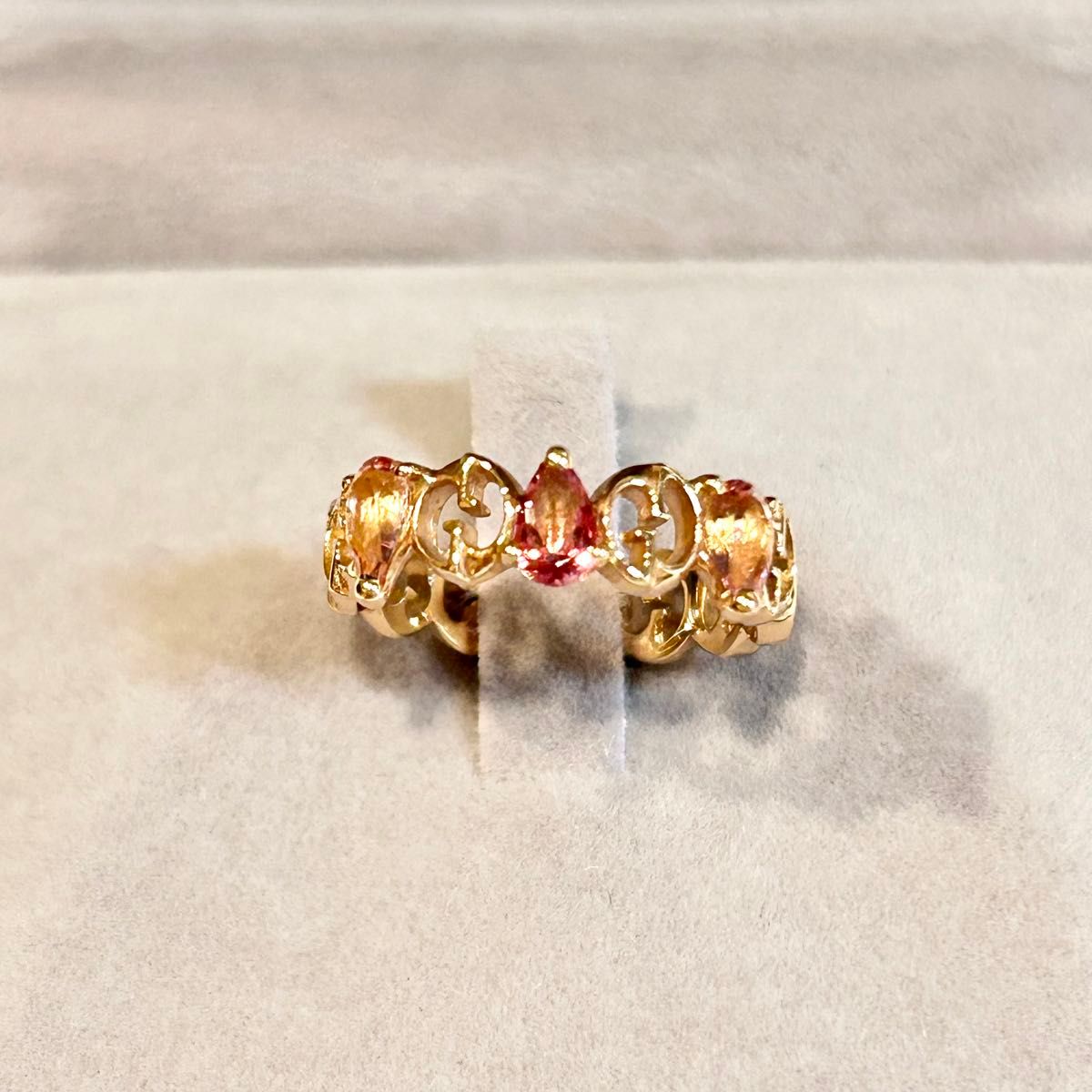 GUCCI グッチ リング 指輪 ピンク ゴールド 7号 K18 PG ピンク GUCCI グッチ リング 指輪 ピンク ゴールド 7号 K18 PG ピンク