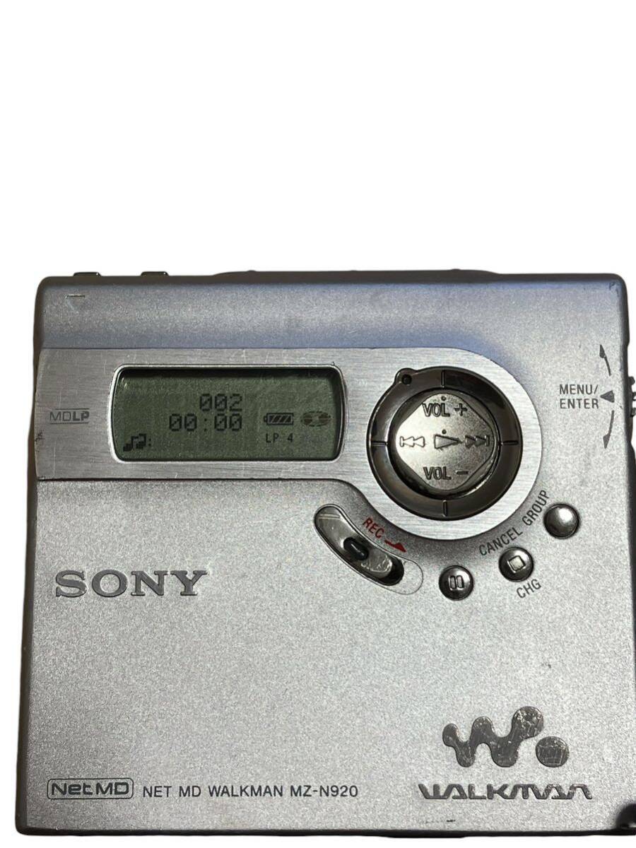 SONY MZ-N920 ポータブルMDプレーヤー【ジャンク扱い】 通電確認済】 SONY ソニー WALKMAN MZ-N920 MDプレーヤー