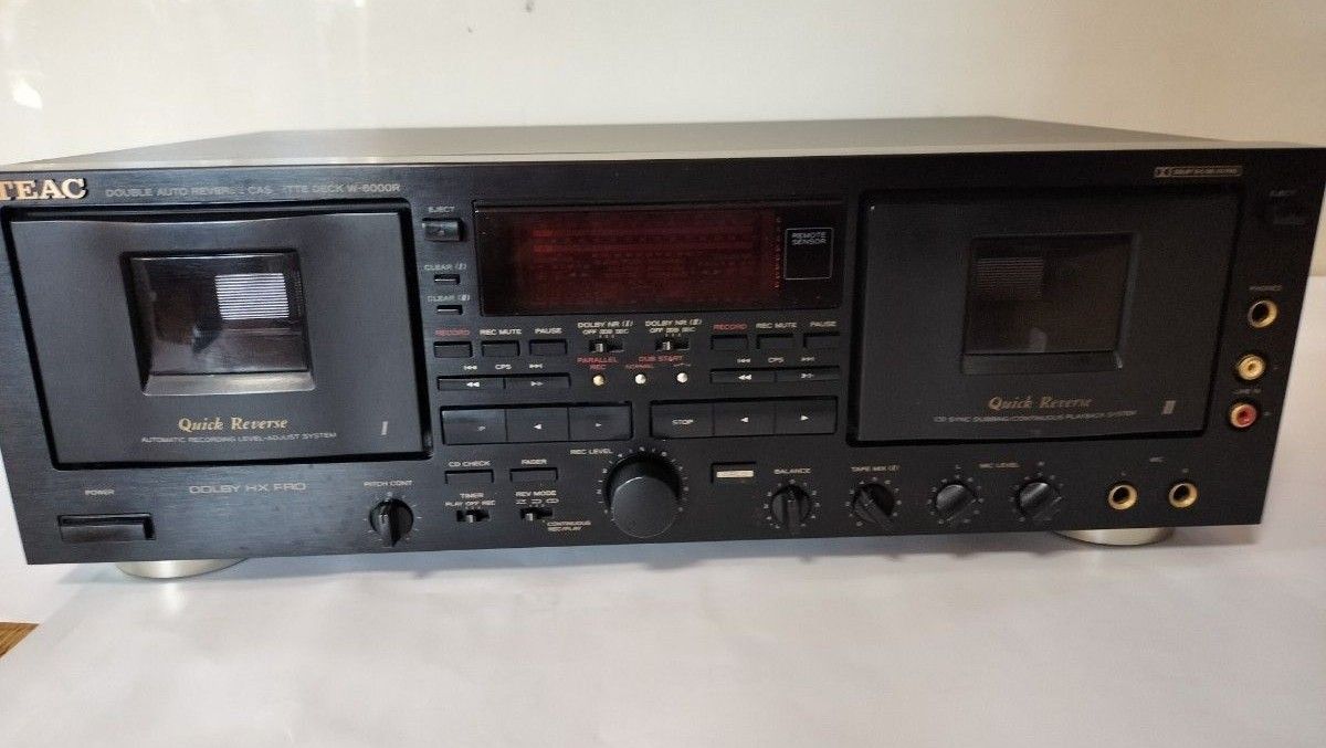 TEACダブルオートリバースカセットデッキW-6000R DOLBY HX-PRO TEACダブルオートリバースカセットデッキW-6000R DOLBY HX-PRO
