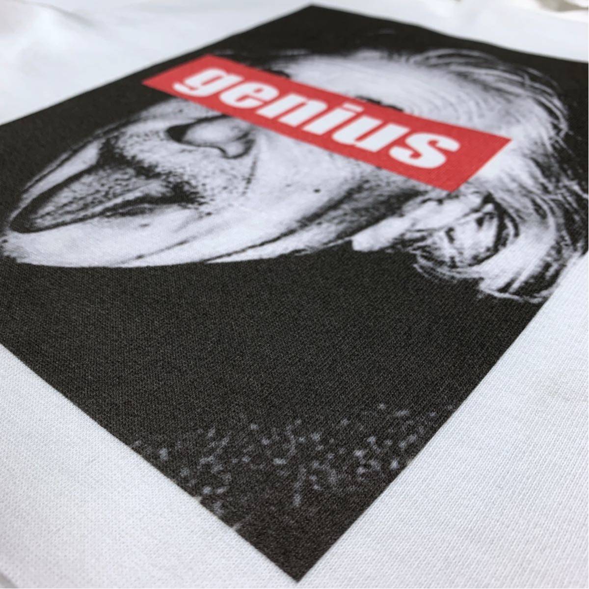 新品 大きい オーバーサイズ XXL XXXL 対応 アインシュタイン genius 目隠し ベロ出し 相対性理論 物理学者 ビッグパーカー Tシャツ ロンT_画像3