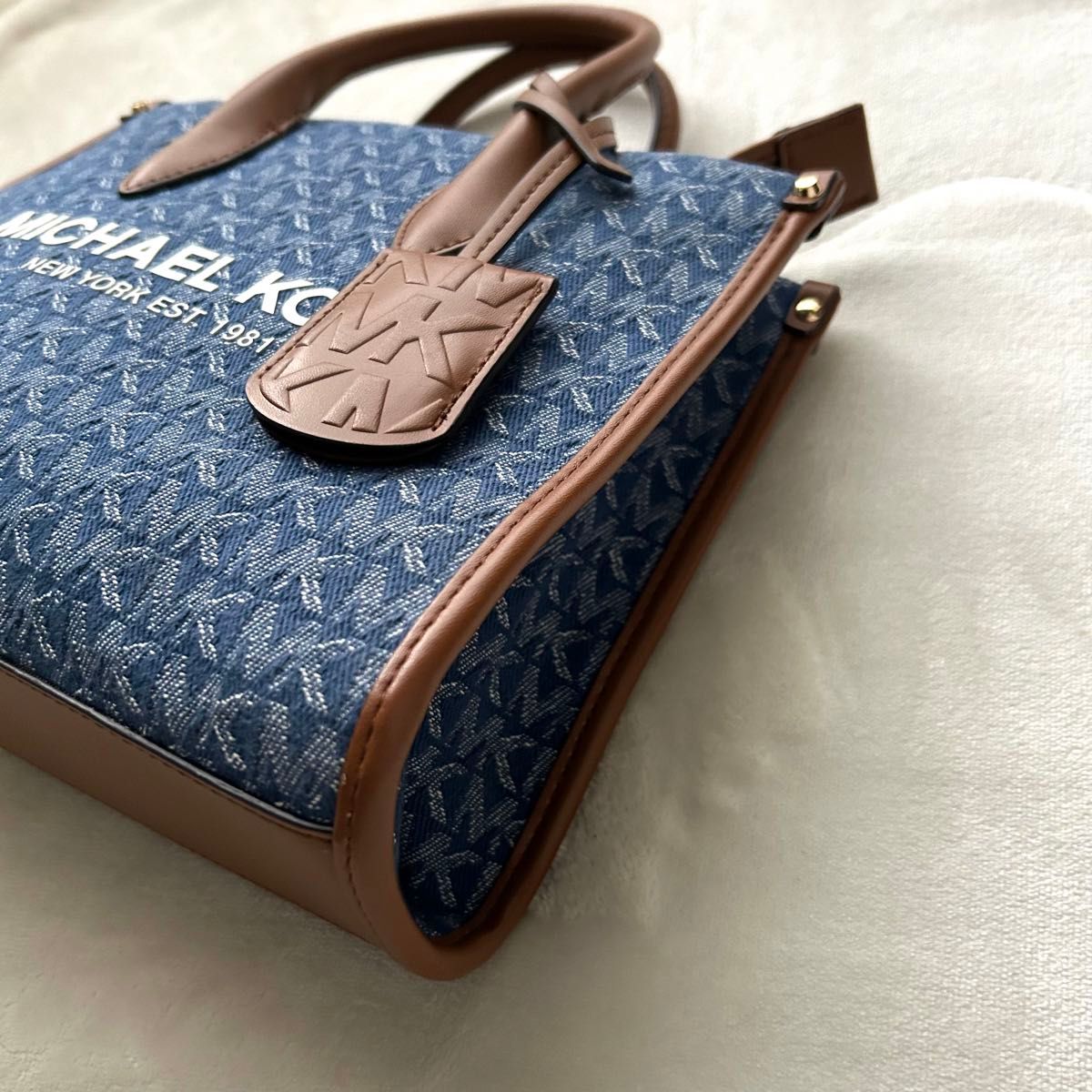 極美品 マイケルコース トートバッグ ショルダーバッグ デニム 極美品 マイケルコース トートバッグ ショルダーバッグ デニム
