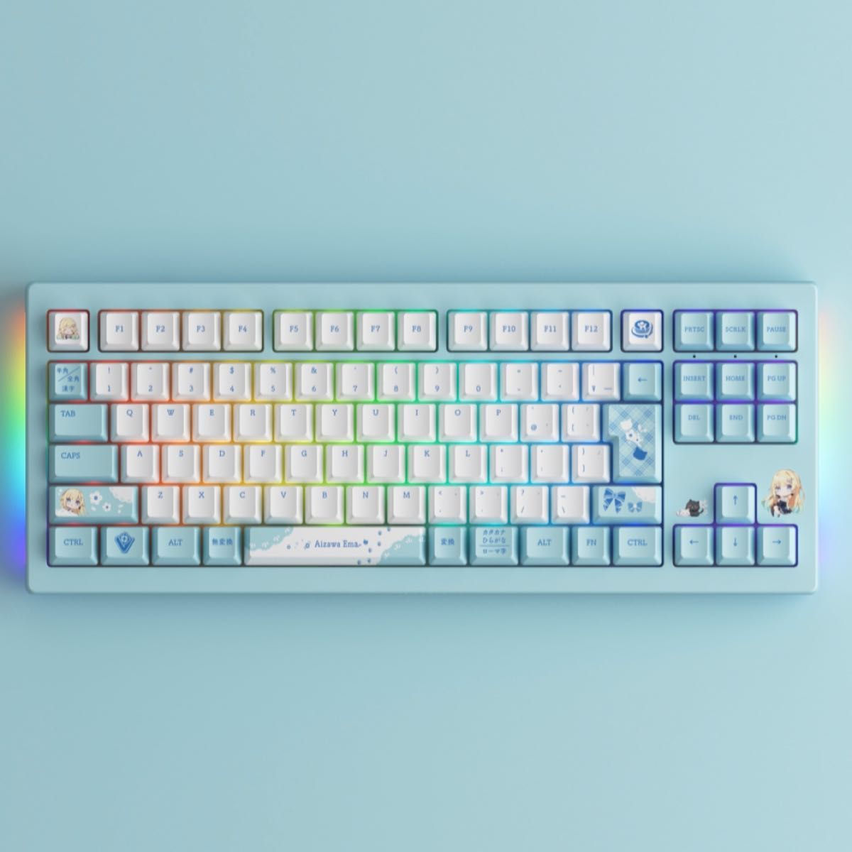 新品】 ぶいすぽっ GEAR ゲーミングキーボード 藍沢エマ Edition 新品】 ぶいすぽっ GEAR ゲーミングキーボード 藍沢エマ Edition