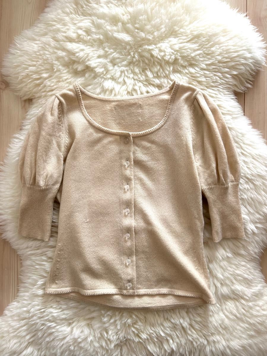FOXEY フォックスファー襟 2way カシミヤ100% カーディガン 40 foxey カシミア100% カーディガン カーディガン