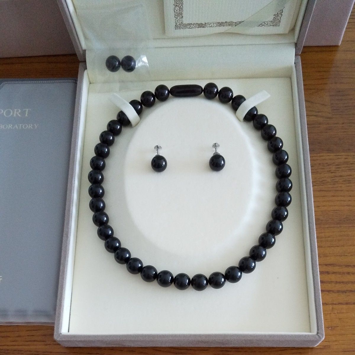 漆黒の宝石 ヴィクトリアンジェット ネックレス イヤリング 漆黒の宝石 ヴィクトリアンジェット ネックレス イヤリング