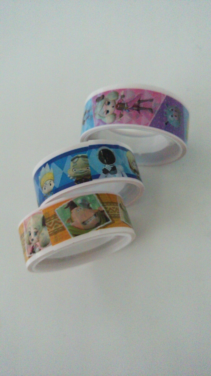 120 jpy shipping * new goods snack world tape set [ Cello tape ×3 piece seal ×3 sheets ]