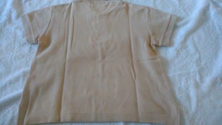 [ old clothes ] Kumikyoku polo-shirt with short sleeves (L) khaki color 
