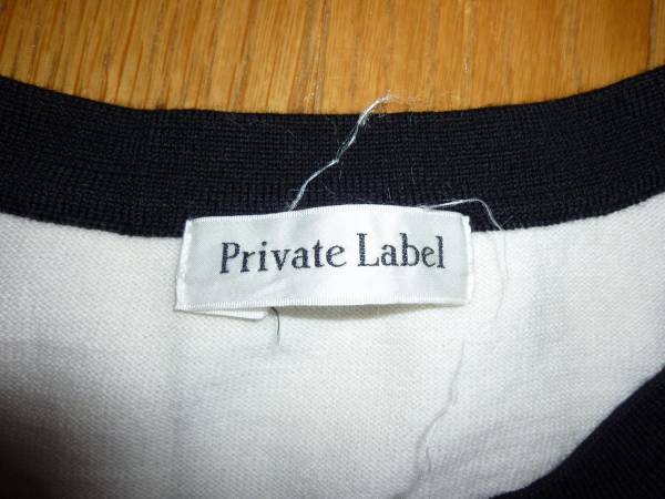 Private Label プライベートレーベル ニット ワンピース ノースリーブ Mサイズ 白色 定価16800円