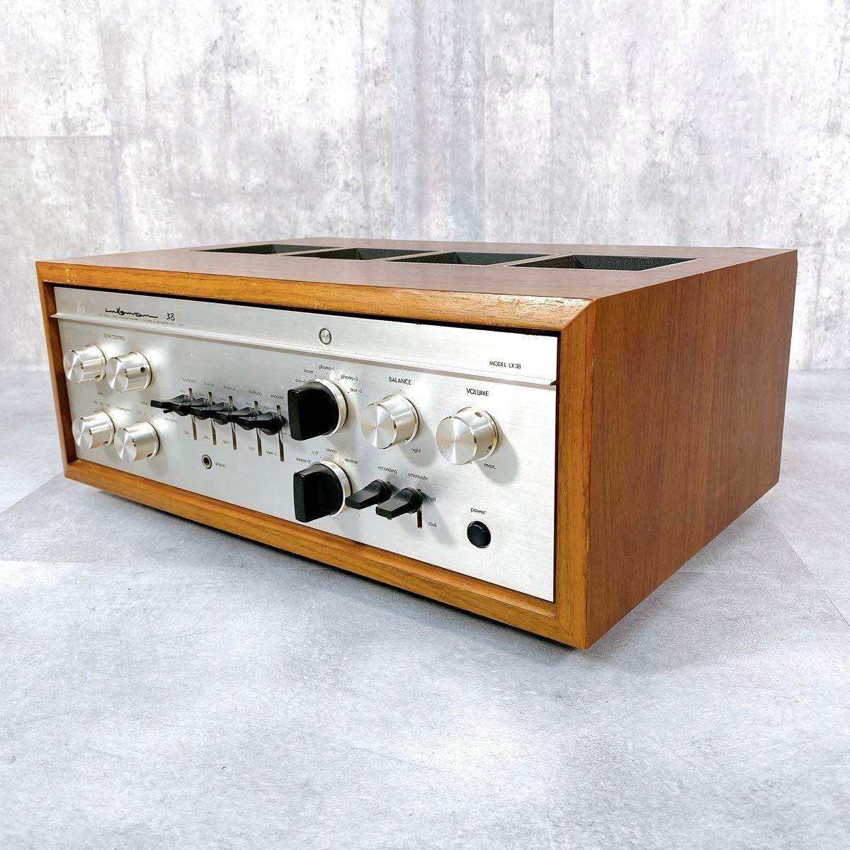Z767 LUXMAN LX38 LX-38 管球式プリメインアンプ ウッド Z767 LUXMAN LX38 LX-38 管球式プリメインアンプ ウッド