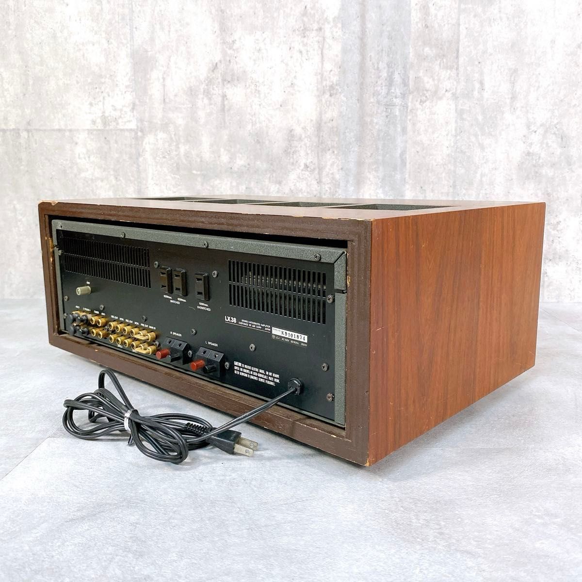 Z767 LUXMAN LX38 LX-38 管球式プリメインアンプ ウッド Z767 LUXMAN LX38 LX-38 管球式プリメインアンプ ウッド
