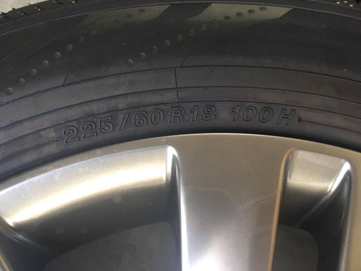 [ tire * aluminium wheel set ] new car removing Toyota Alphard 40 series AGH40 original Yokohama Advan V03 225/60R18 100H 5 hole 2023 year made 4ps.