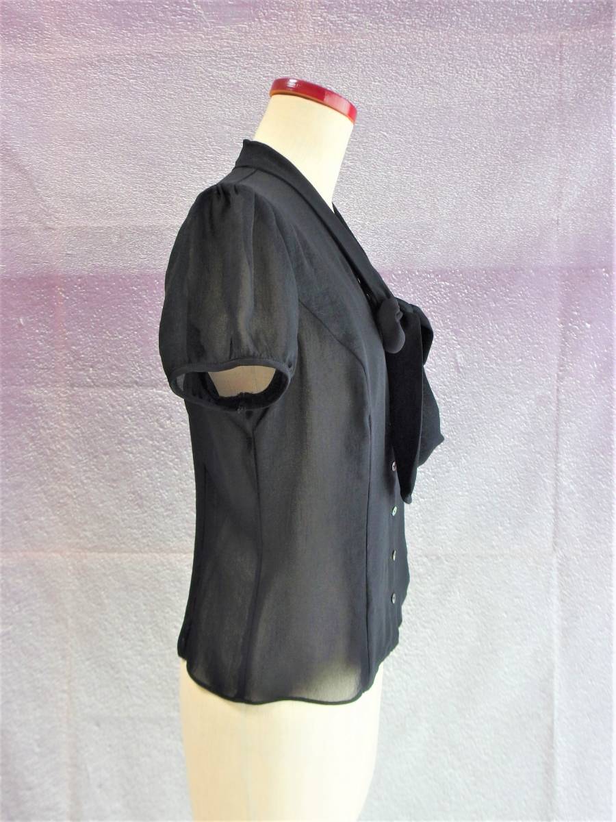 collie nCOLIEN * short sleeves blouse 11 number black beautiful goods Tokyo style formal ceremonial occasions 