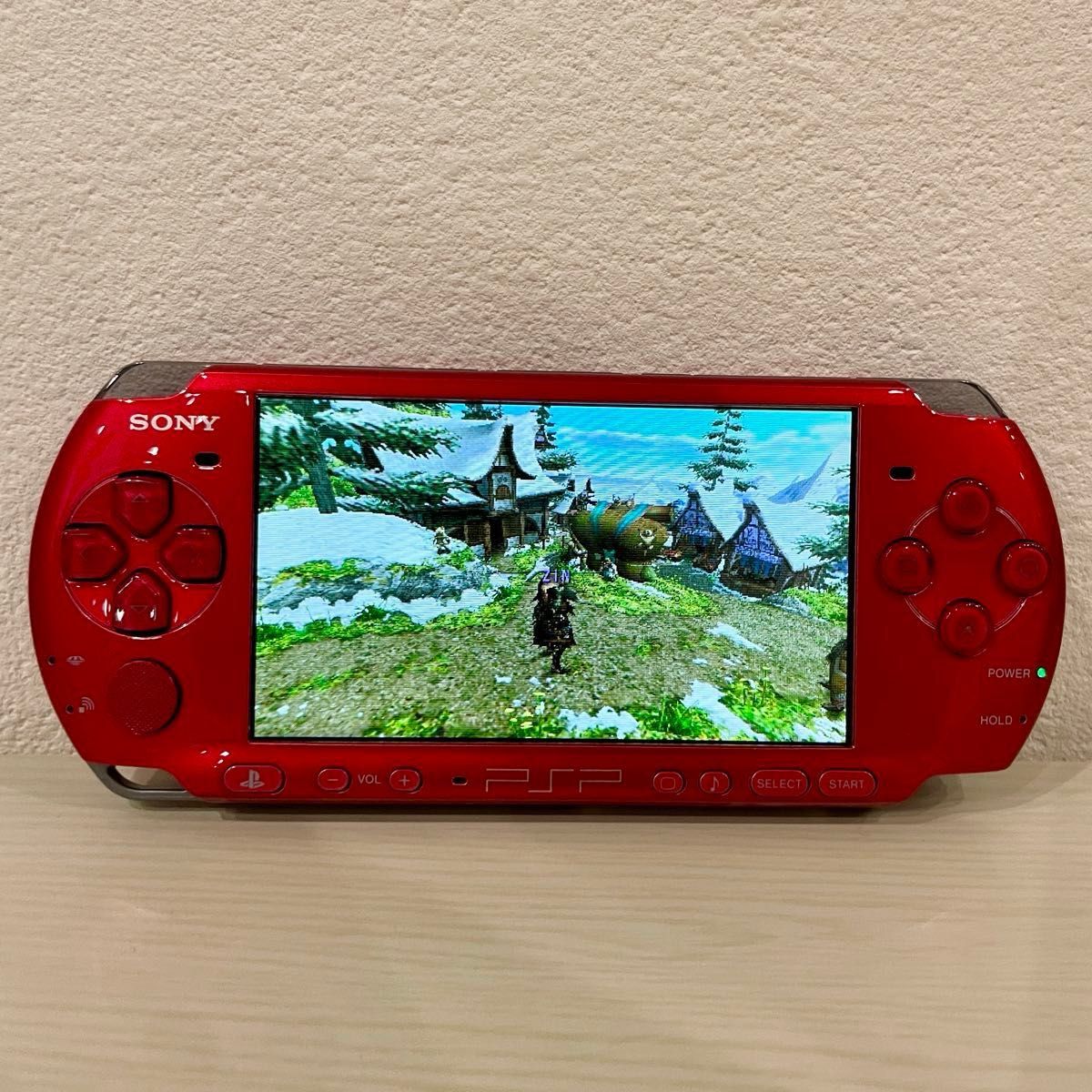SONY PSP 3000 レッド 充電器メモリーバッテリー付き 簡易清掃 SONY PSP 3000 レッド 充電器メモリーバッテリー付き 簡易清掃