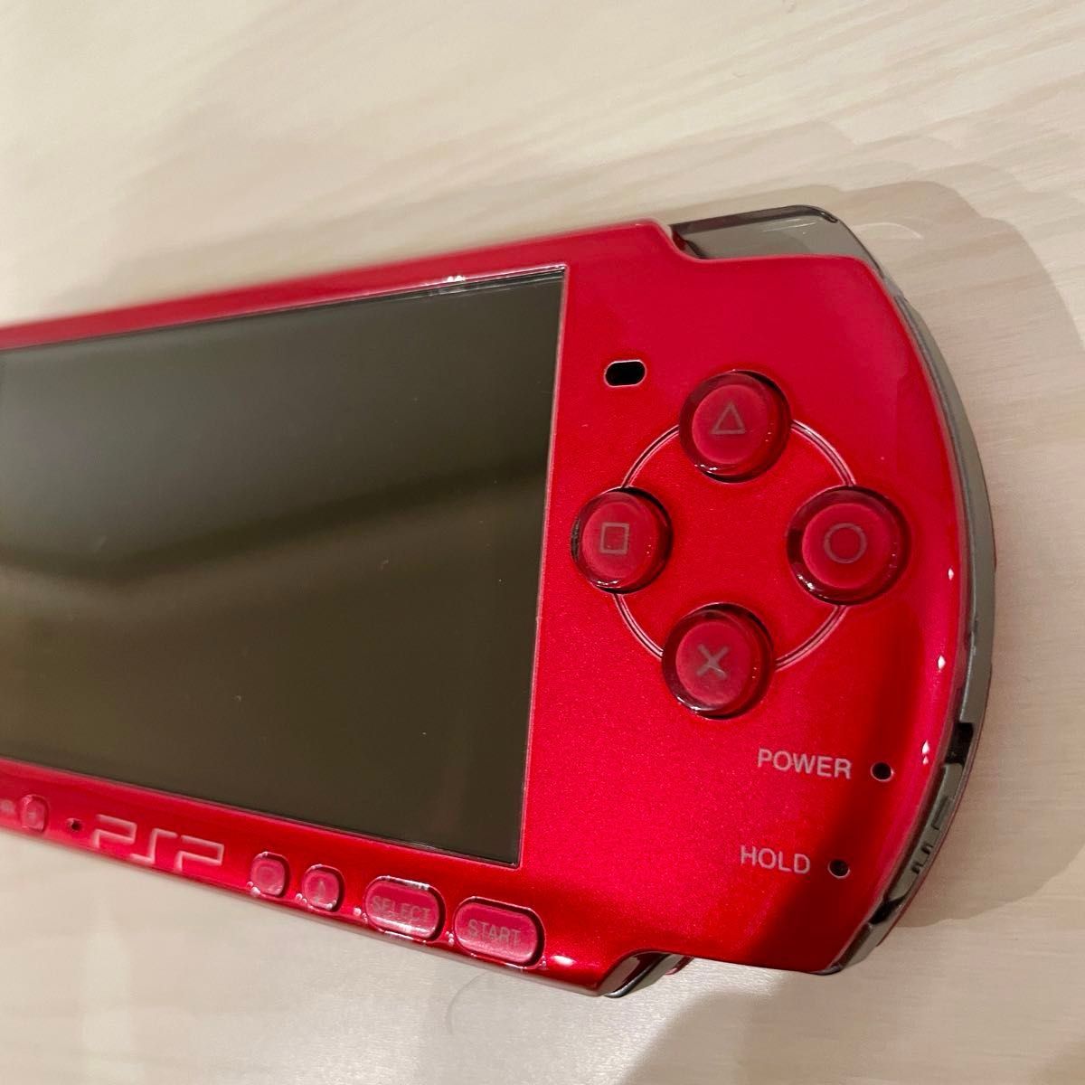 SONY PSP 3000 レッド 充電器メモリーバッテリー付き 簡易清掃 SONY PSP 3000 レッド 充電器メモリーバッテリー付き 簡易清掃