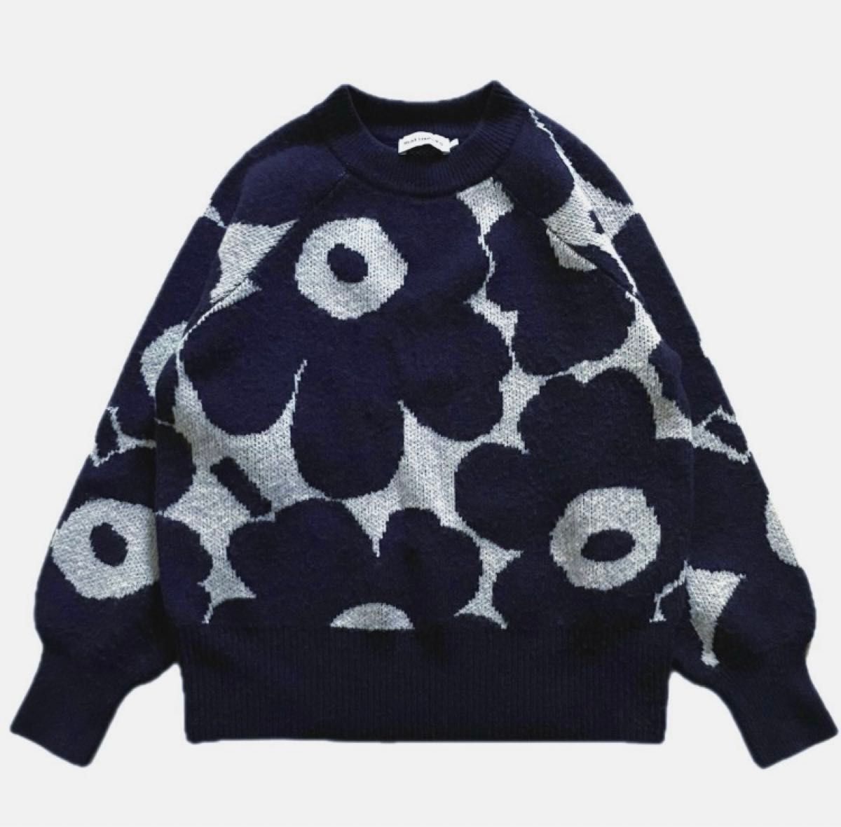 marimekko マリメッコ ウニッコ クルーネック ニット セーター marimekko マリメッコ ウニッコ クルーネック ニット セーター