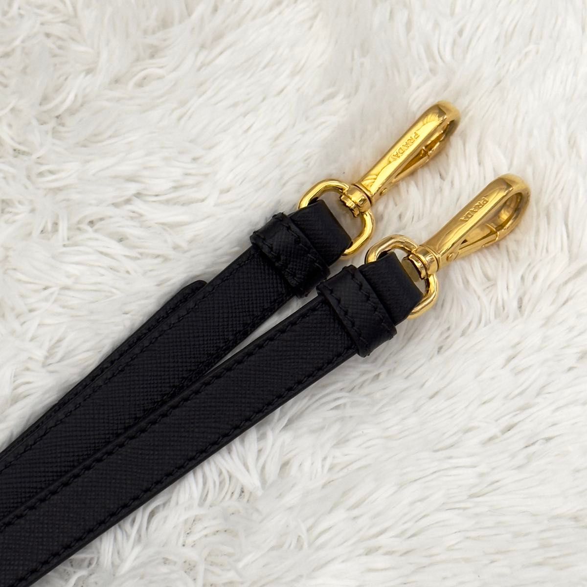 未使用級 PRADA プラダ サフィアーノレザー ナイロン 2way 未使用級 PRADA プラダ サフィアーノレザー ナイロン 2way