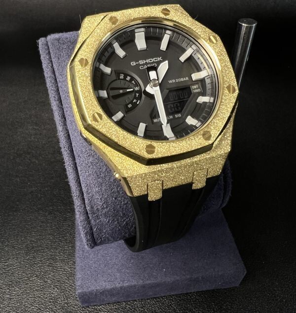 G-SHOCK GA-2100 2110フロステッド加工 カシオーク カスタム③ G-SHOCK GA-2100 2110フロステッド加工 カシオーク カスタム③