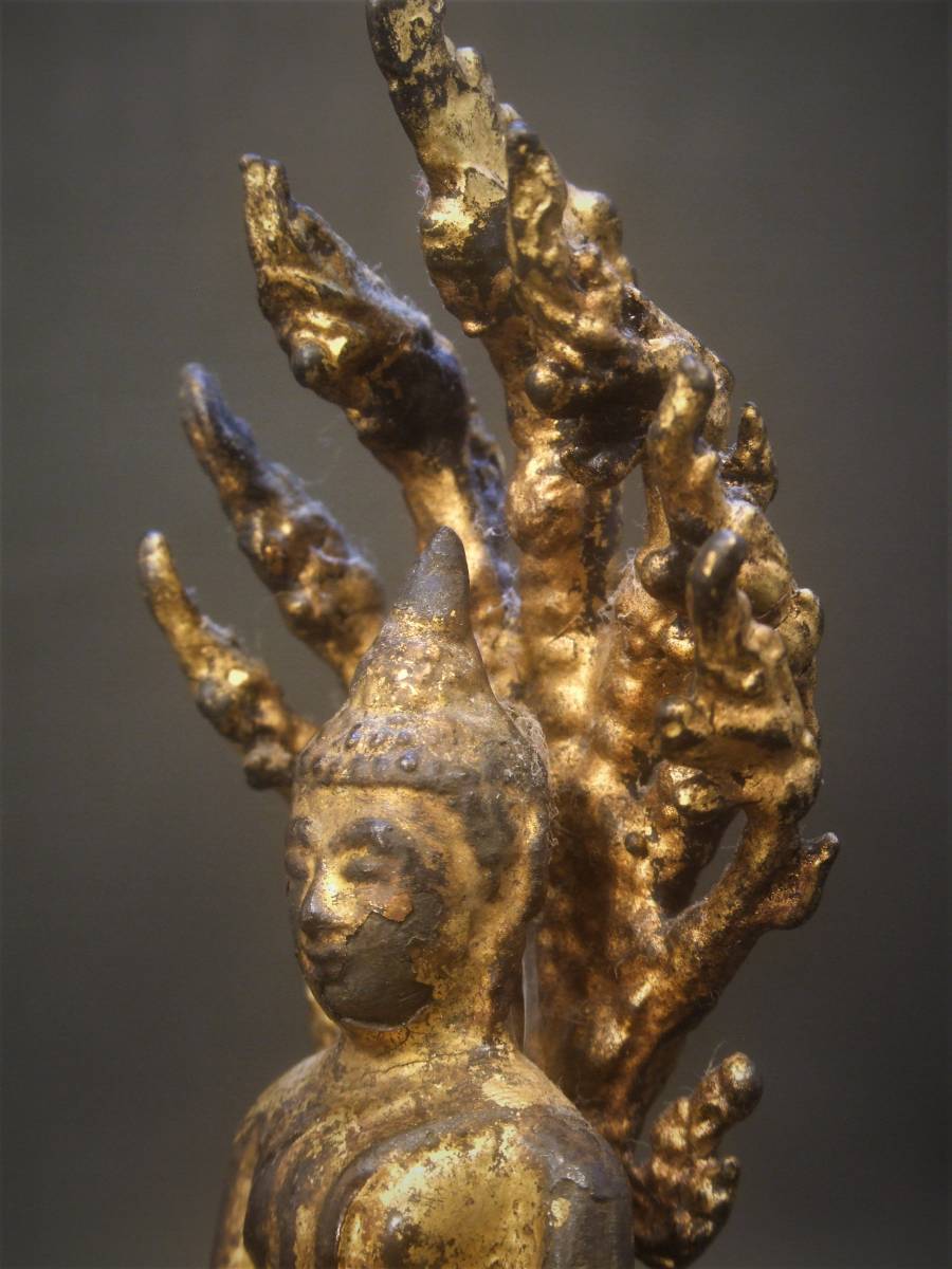 日本製 銅製鍍金 ナーガ 釈迦如来像 ランキング総合1位 年代物
