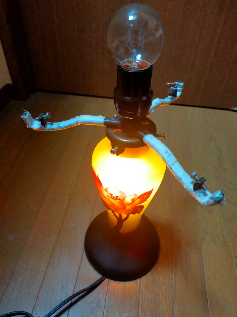 エミール ガレ風 レプリカ ガラス製 キノコ型 きのこ 卓上ライト エミール ガレ風 レプリカ ガラス製 キノコ型 きのこ 卓上ライト