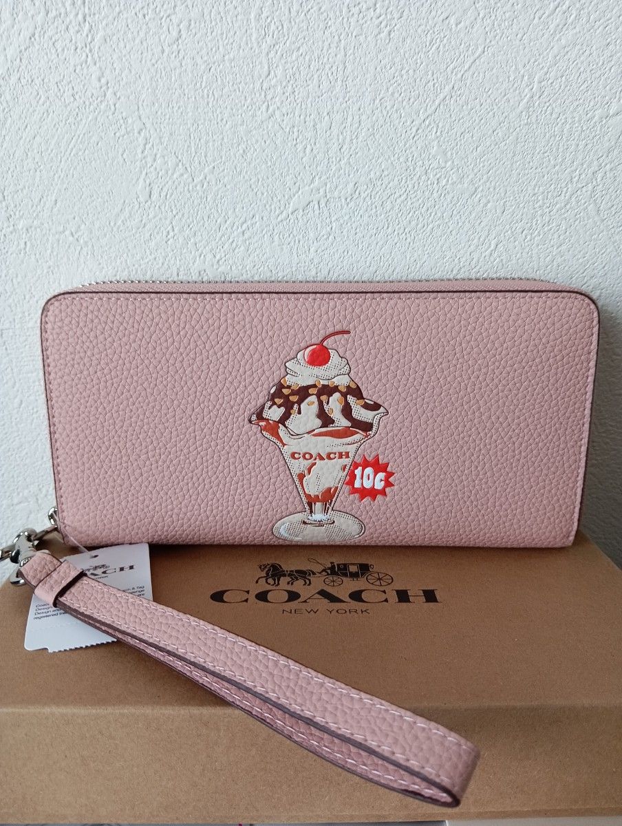 新品未使用】 COACH コーチ 長財布 ピンク パフェ柄|Yahoo 新品未使用】 COACH コーチ 長財布 ピンク パフェ柄|Yahoo