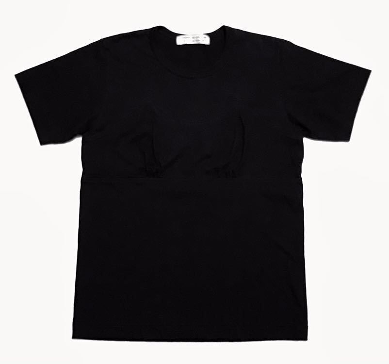 【美品】コムコム COMME des GARCONS フロントデザイン Tシャツ S 定価19,440円 コムデギャルソン_画像1